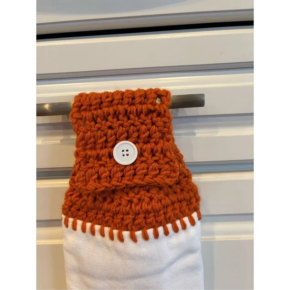Crochet Top Kitchen Towel- Thankful (house)